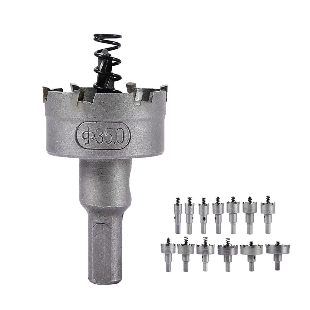 13pcsset 16 18 20 22mm Carbide Tip TCT Drill Bit Hole Saw Set Stainless Steel