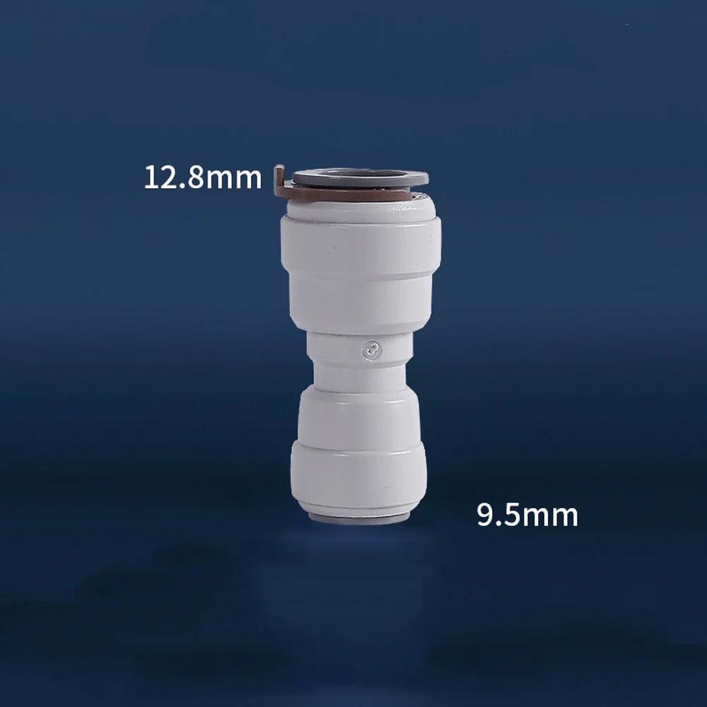 Ajuste 3/8" 1/2" DE X 3/8" Tubo Cotovelo Reto T Conector Rápido de Encaixe POM para Aquário Sistema de Osmose Reversa Filtro de Água RO