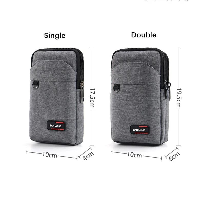 Riñonera Impermeable Bolso Capa Única/Doble Exterior Militar Cintura Fanny Pack Hombres Bolsillo para Teléfono Camping Caza Bolsa Táctica