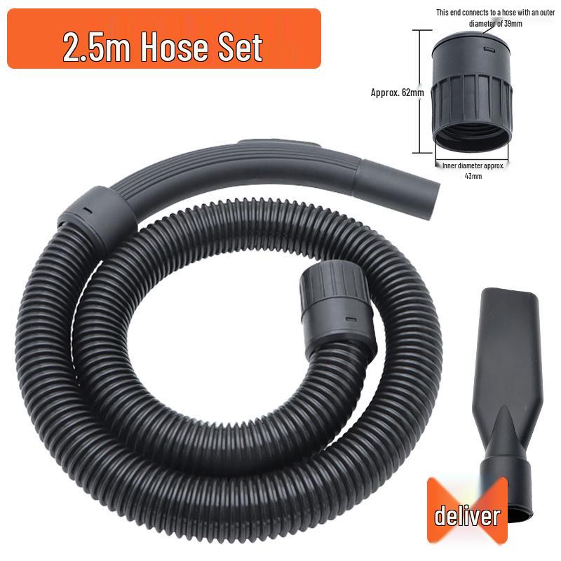 Dongyi ZD180 Vacuum Cleaner Hose Accessory Kit with Extension, Corrugated, and Threaded Hoses, Universal 32/39