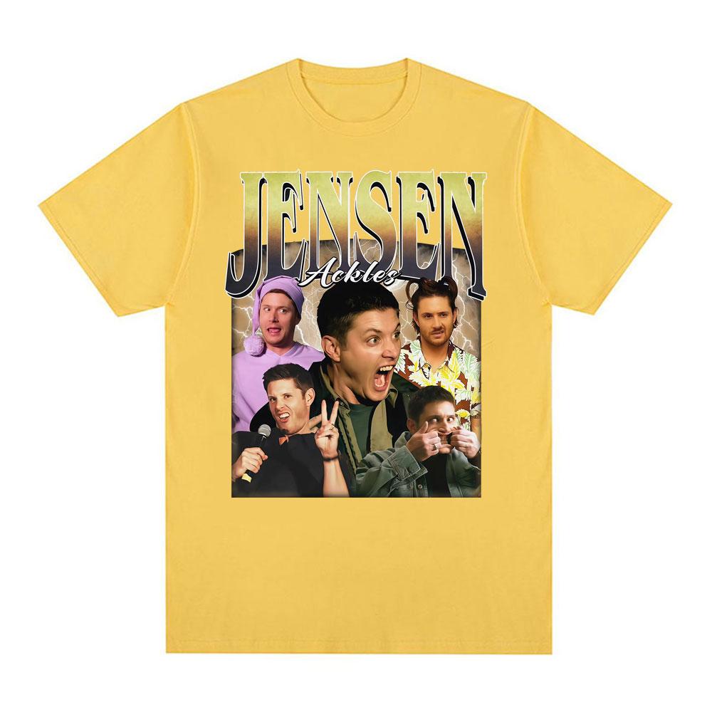 Dean Winchester Meme T Shirt Funny Jensen Ackles Retro Graphic Tee Shirt Women Clothing Fashion Casual Cotton Tshirt Streetwear