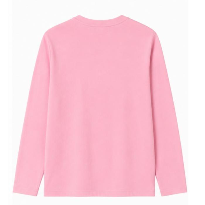 T-shirt Manches Longues Enfant New York Étoile – Fille – 100% Coton – 3 à 14 Ans - Rose