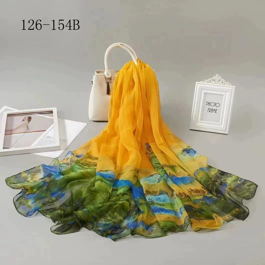 Spring Summer Women Large-size Gauze Beach Shawls Muslim Hijabs Travel Thin Sunscreen Scarf/Scarves