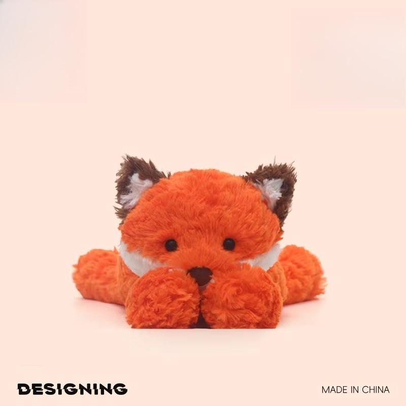 35cm Jim Fox Plush Toy-Ultra-Soft Collectible Stuffed Animal Fox Gift Shy Fox Kid Collector Birthday Funny Party Gifts
