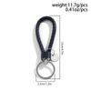 2Pcs/Set Pu Leather Braided Woven Rope Keychain Diy Bag Pendant Key Chain Holder Key Car Trinket Keyring Men Women Gift Jewelry