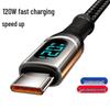Shunwangshun 120W Fast Charging Data Cable with Smart Digital Display