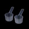 10Pcs 40Ml 20G Flat Bottom Graduated Measuring Spoon With Scale Transparent Plastic Kitchen Baking Measuring Spoon Tableware