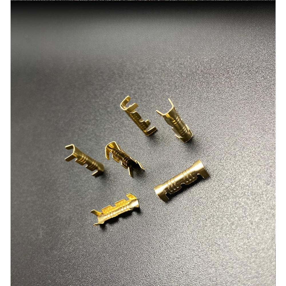 U-Shaped Double Crimp Terminal – Non-Insulated Wire Connector for 0.3-1.5mm² Cables | Electrical Terminal Lug, Easy Wire Joining