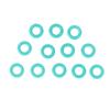 12Pcs Piezo Injector Solenoid Valve Seal Rubber Rings Washer Repair Kits For Return Oil Backflow Pipe Connector Small O-Ring
