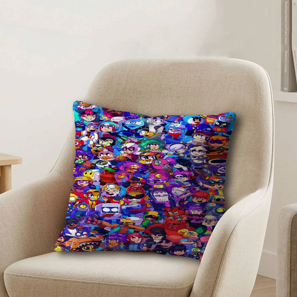 Hot Anime BBrawlS Game Sstars Lucky Dragon pillow cover sofa cushion cover home room decoration children gift