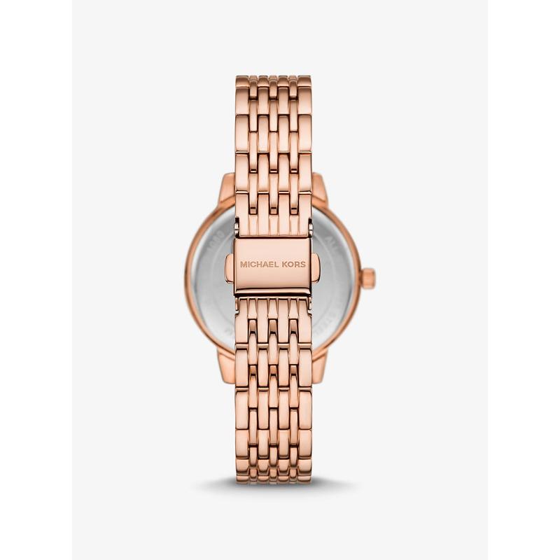 Michael Kors Melissa Pavé Rose Gold-Tone Watch MKO1081
