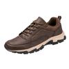 Men's shoes Leather waterproof sports shoes Men's deodorant casual middle-aged and elderly running large-size board shoes