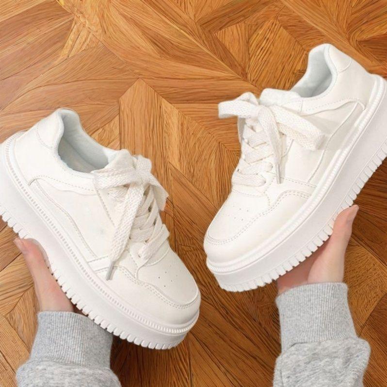 Women's Shoes Platform Muffin Niche Casual Board Shoes Spring Height Increase Lightweight New Versatile