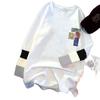 Women's Versatile Loose-Fit Pure Cotton Long Sleeve T-shirt, 2025 Autumn/Winter Collection - Mid-Length Base Layer Covering Buttocks.