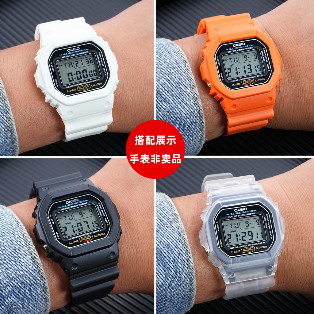 Rubber Strap + Protective Bezel Case for Casio G-Shock DW-5600/GW-M5610/GW-B5600 | Men's Watch Band  | Shock Resistant Bracelet