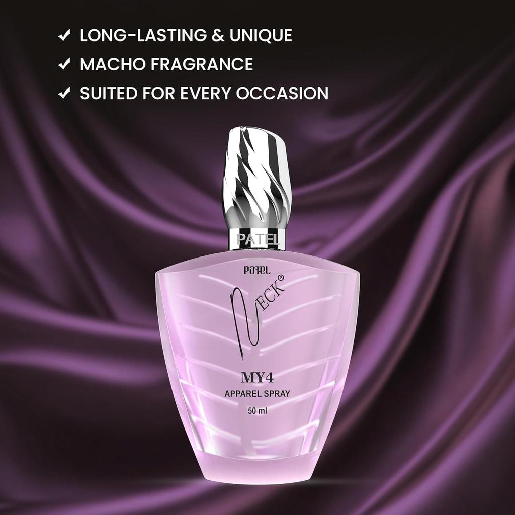 PATEL NECK MY4 LONG LASTING LUXURY PERFUME | Long Lasting Liquid Perfume For Unisex Luxury Scent .