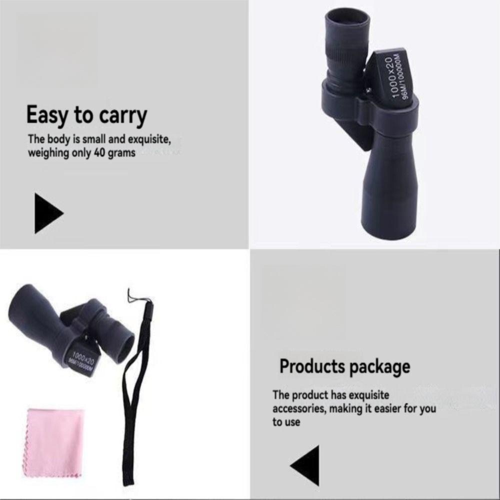 High-definition Monocular Telescope High Magnification Zoom Mini Low Light Night Vision Telescope Portable Optical Telescope