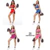 Cheerleader Costume With Milk Silk Fabric For Stage Performers And Cosplay Women