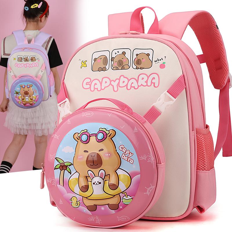 

Lightweight Student Schoolbag 3D Shell Ultra-Light Weight-Reducing Backpack for Kindergarten Boys and Girls коричневий