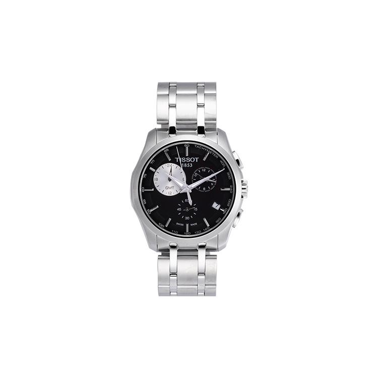 

TISSOT Kutu Collection Quartz Movement Butterfly Clasp Men s Watch Black Dial Stainless Steel Case T035.439.11.051.00 Black Dial