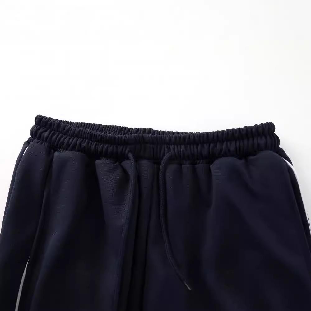 Unisex pruhované volné tepláky - Módní, prodyšné a ležérní kalhoty s rovnými nohavicemi