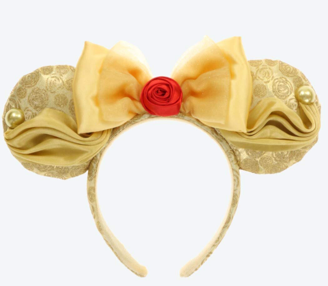 

[TokyoDisneyResort] Красавица и Чудовище Белль Повязка на голову Платье Костюм Розовая Лента с Ушками Диснейленд Токийский Дисней Резорт TDR Новая Зона Новое