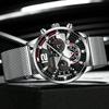 Fashion Mens Business Watches Luxury Quartz Wrist Watch Luminous Clock Men Casual Calendar Watch