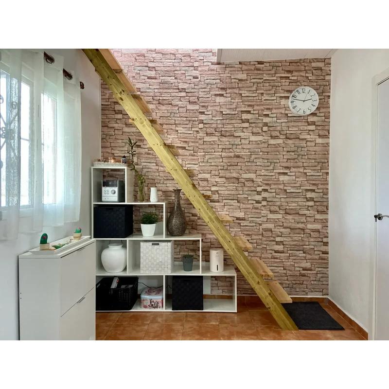 10pcs Self Adhesive Decor 3D Foam Wall Stickers Pane Room Waterproof Peel and Stick Brick Wallpaper for Interior Decoration