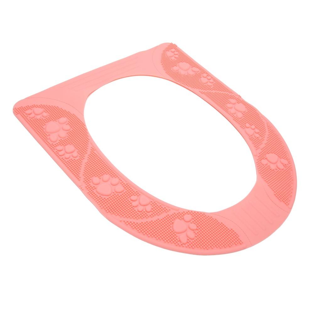 Silicone Toilet Seat Cover Washable Toilet Seat Cover Pad Universal Toilet Seat Pad Bathroom Use