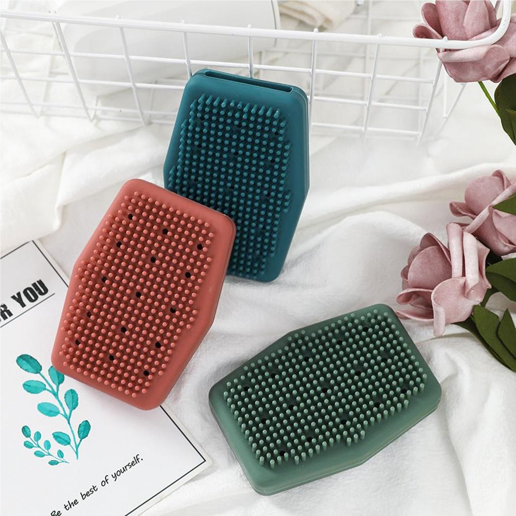 Silicone Bath Brush Home Women Men Shower Exfoliator Skins Massage Scrubbers Exfoliating Massage Brushes Accessory