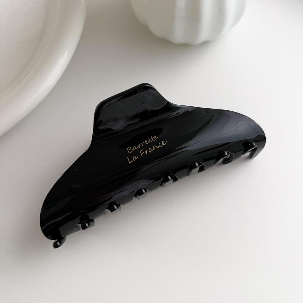 Korean Elegant Gold Acetate Hair Claw Clip for Women - High-Class Updo Accessory