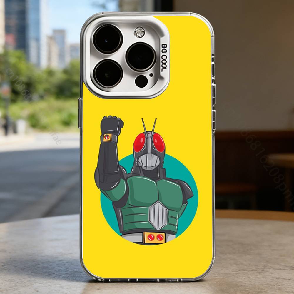 Kamen R-Rider Case for iPhone 16 15 14 13 12 11 Pro Max Plus Air 16E X XR XS Max Hard Shockproof Bumper Cover