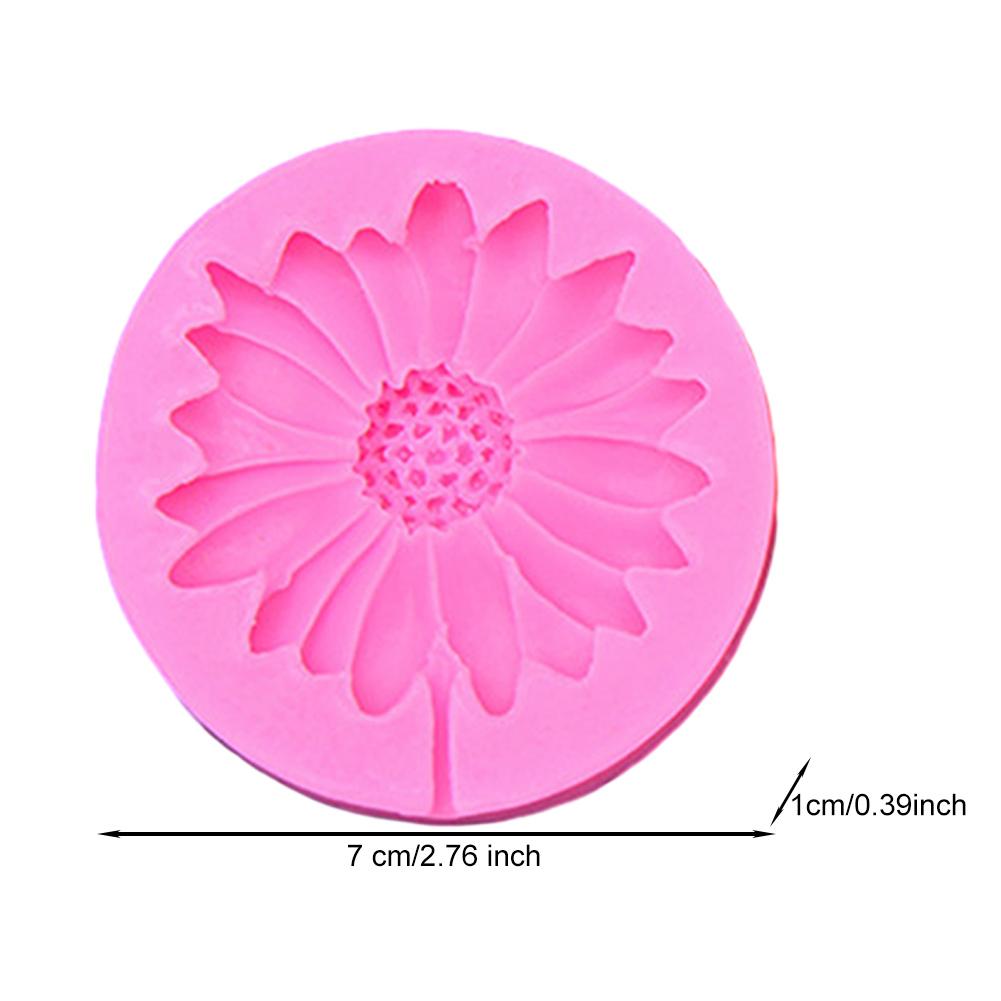 Soft Silicone Baking Mold Jewelry Casting DIY 3D Flower Shape Epoxy Resin Mold Daisy Soap Making Craft Candle Mould Home Decor