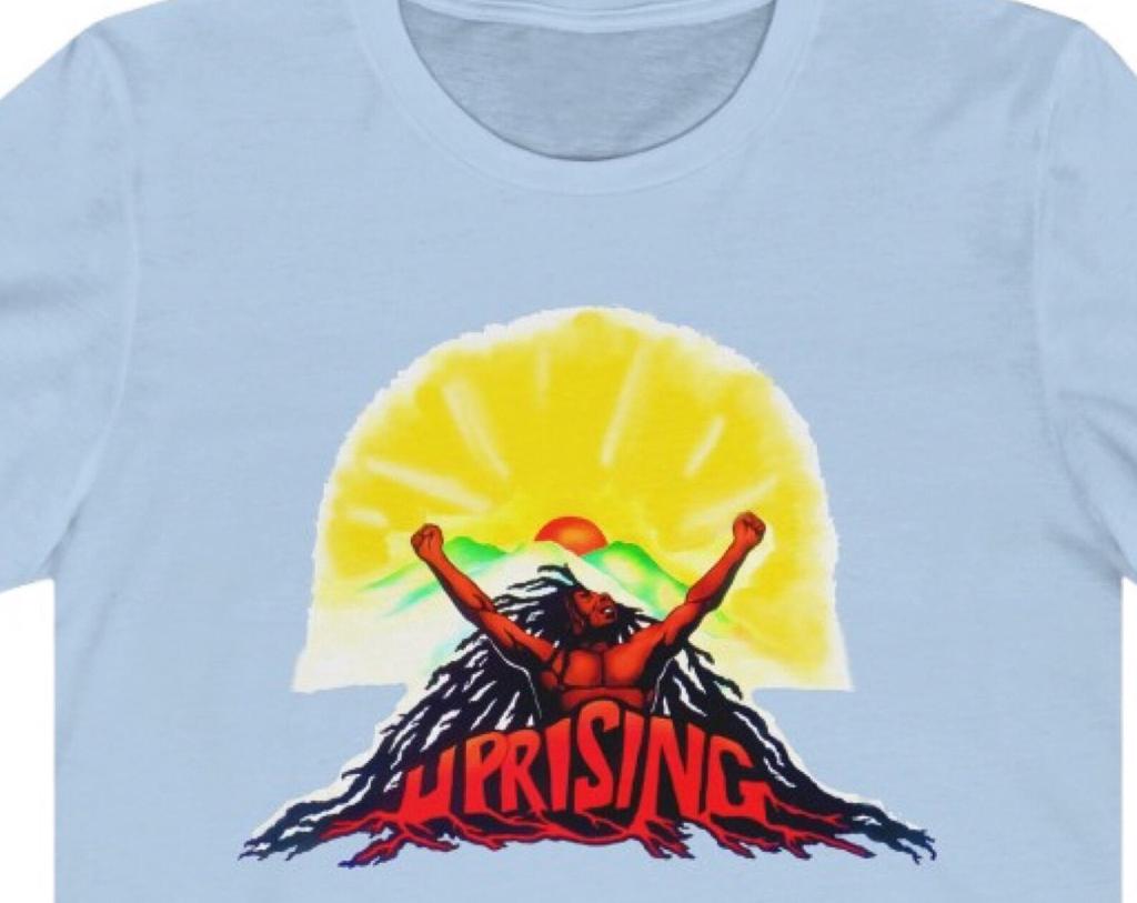Bob Marley T Shirt and kids tshirt, Reggae Music merch , Uprising Graphic Print Tee, Jah Rasta Clothing, Crewneck Gift for music fan