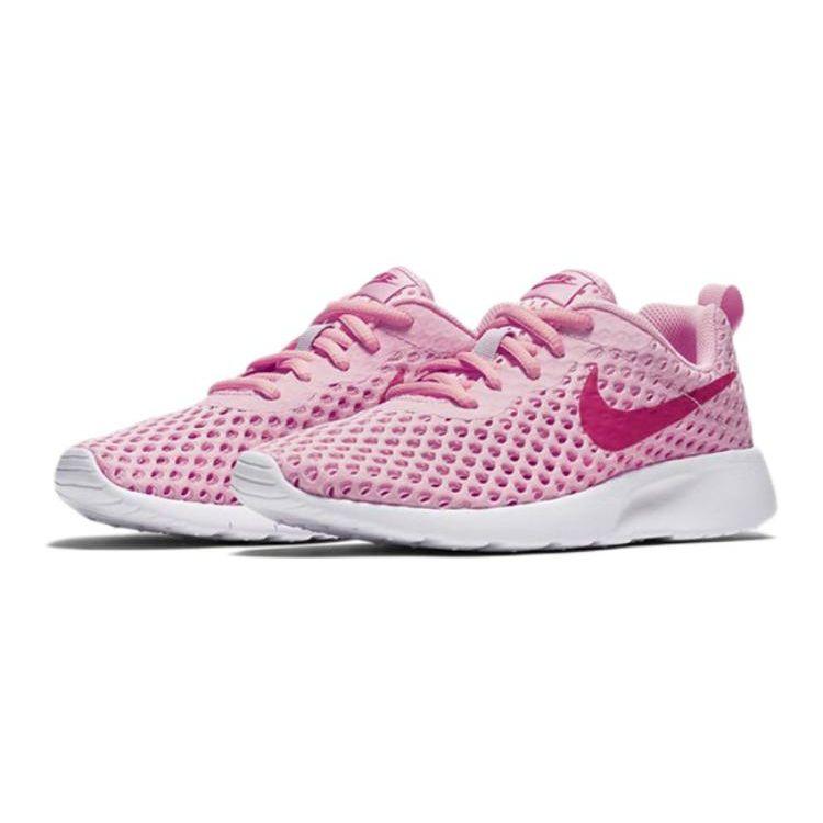 Nike Tanjun Fabric Sports Comfort Shock Absorption Non-Slip Wear-Resistant Low-Top Casual Shoes Kids Sneaker Pink AO9603-601