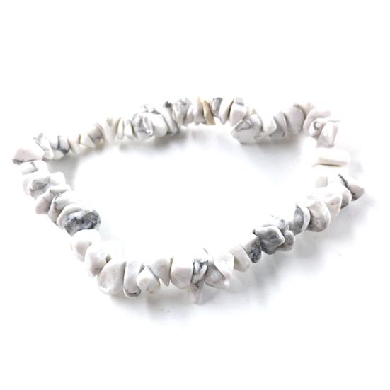 Irregular Shape Stone Bracelet All-match Natural Elastic Rope Women Bracelet Hand Decor