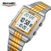 SKMEI 2335 Women Waterproof Stainless Steel Strip Wristwatches Reloj Hombre Business Digital Electronic Watch Fashion Men