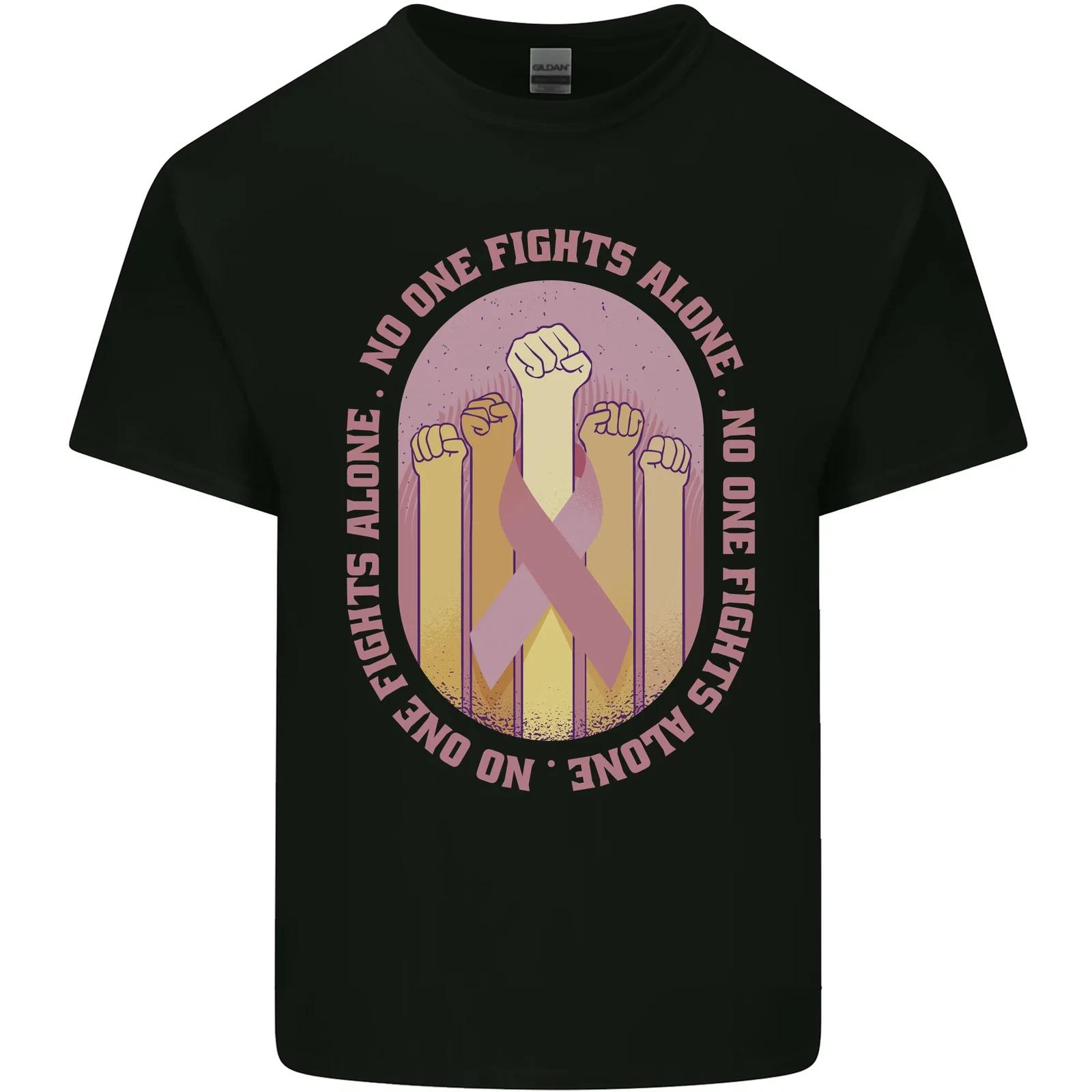 

Breast Cancer Awareness Fights Alone Kids T-Shirt Childrens M