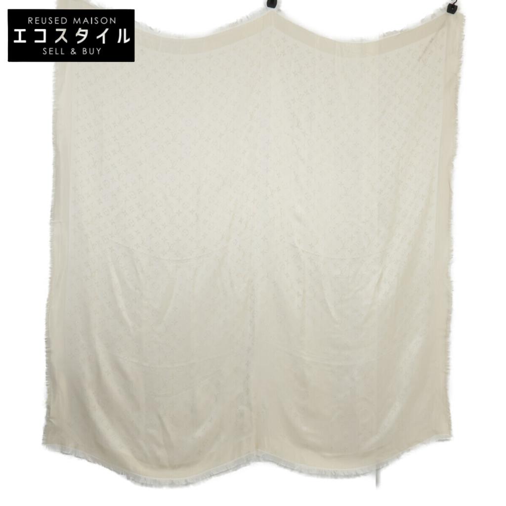 Louis Vuitton [/Domestic Genuine] 2023 M74026 Monogram Shine Fringe Shawl Stole BronUsed