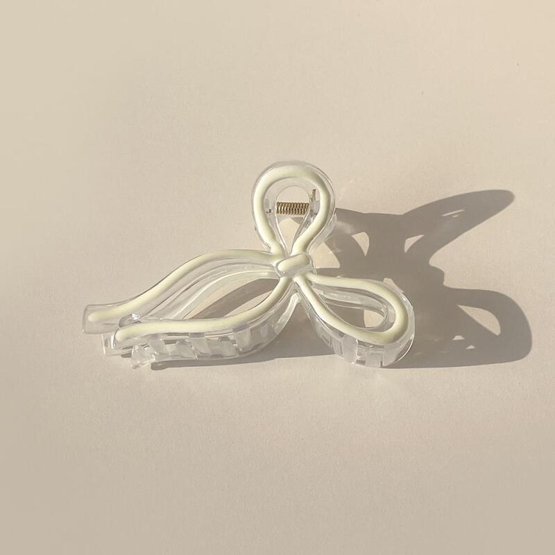 Women s Daily Acrylic Ribbon Line Hair Clip A31133_ONECOLOR