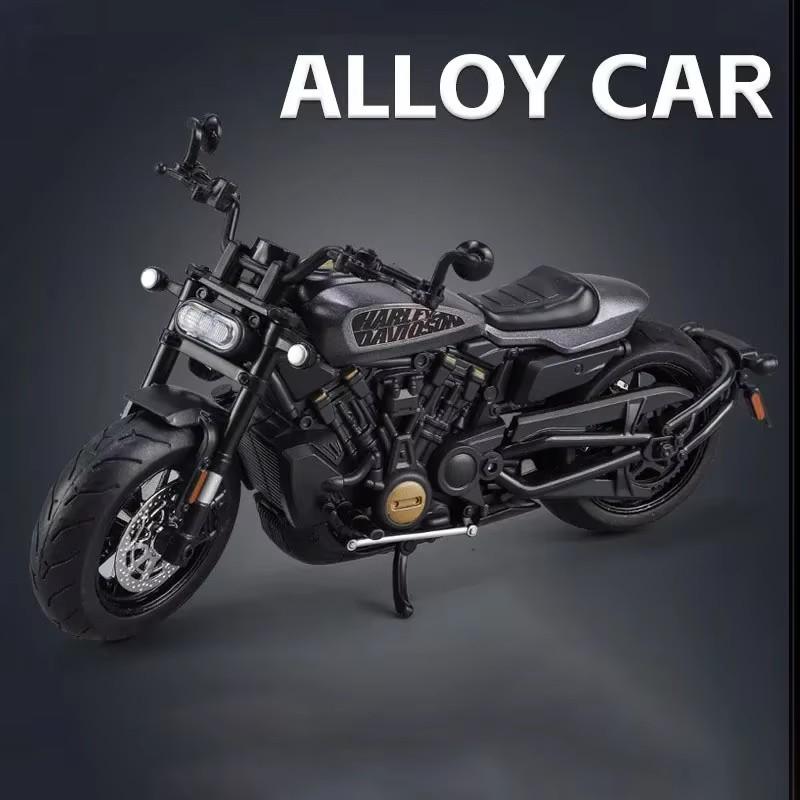 1:12 Kawasaki Sportster S Alloy Model Toy Car Metal Diecast Light Steerable Motorcycle Models Collection Gifts for Kids