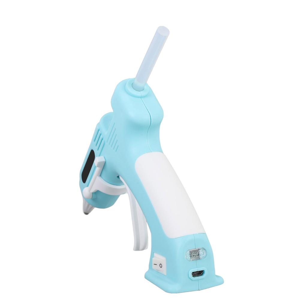 Electric Hot Glue Kit with 10Pcs 7mm High Adhesion Sticks Cordless Hot Melt Glue Tool for Home and