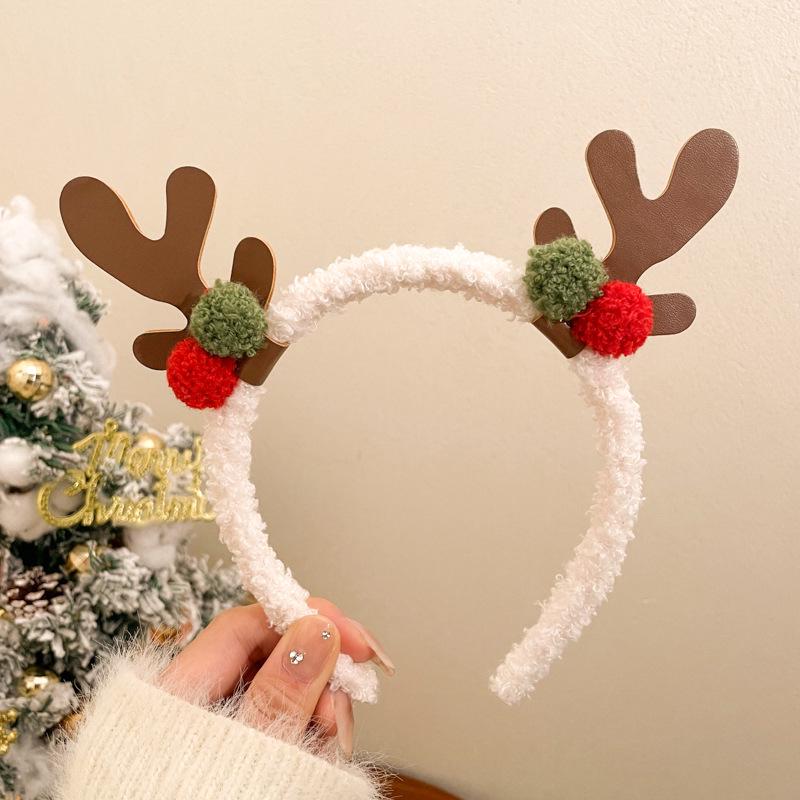 Children's Christmas Reindeer Headband - Cute Holiday Hair Accessory for Photos