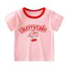 Kortärmad T-shirt för barn Bomull Sommar Babykläder Pojkars Tunn Stil Flickors Topp