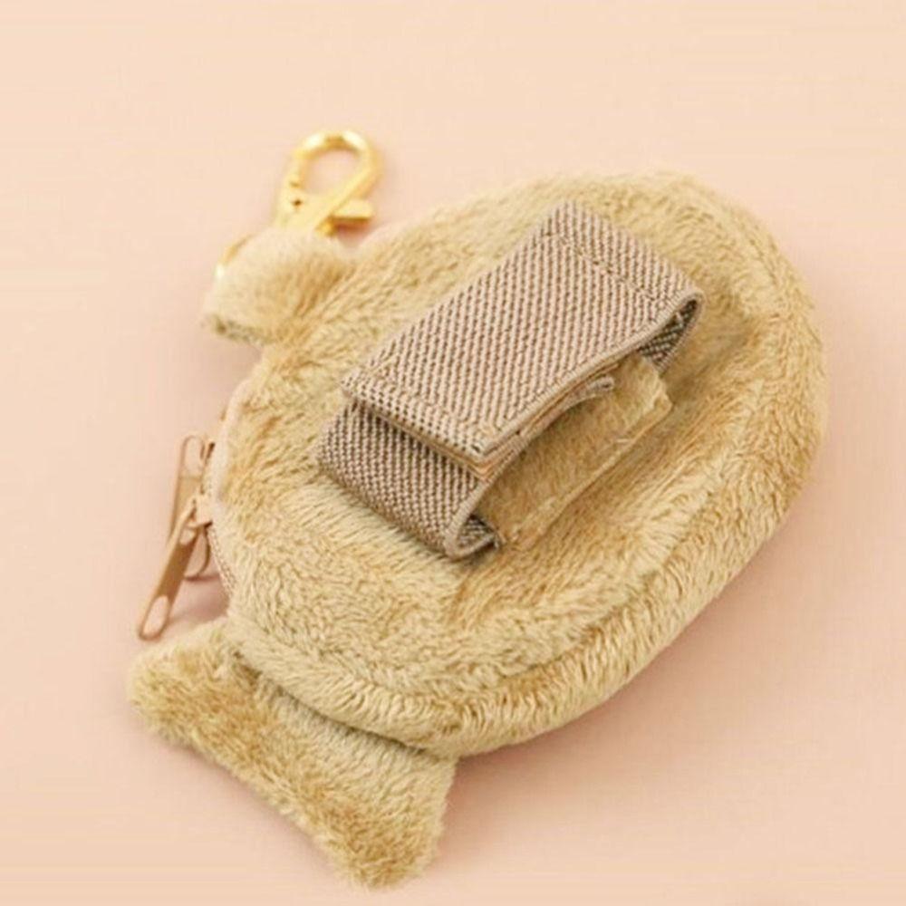 Pendant Plush Keychain Zipper Wallet Small Fish Purse Soft Taiyaki Coin Purse Coin Purse Keychain
