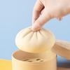 Stuffed Bun Slow Rebound Toy with Plastic Steamer Squishes Flexible TPR Stress Relief Funny Cute Bun Squeeze