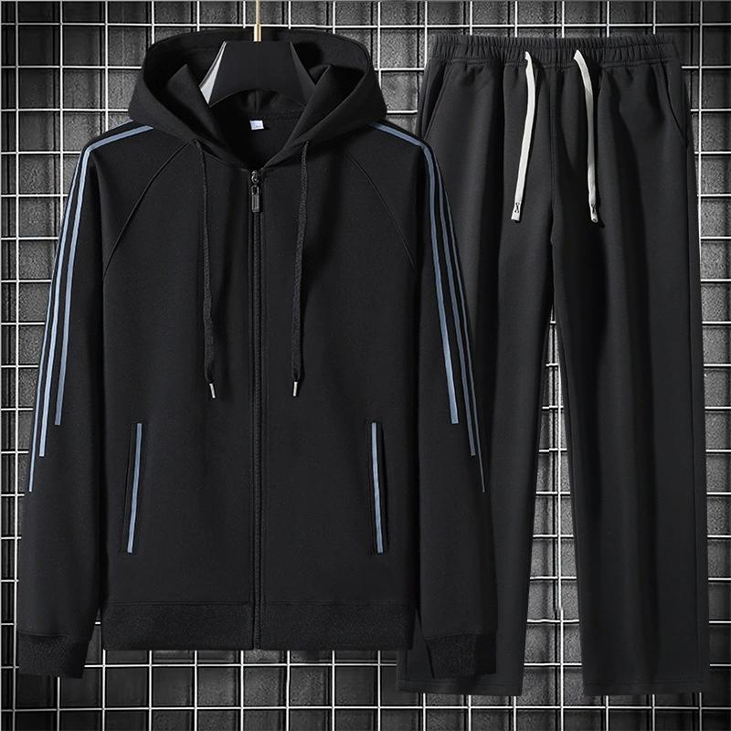

Модный повседневный кардиган с капюшоном, мужской свободный комплект с капюшоном, спортивный комплект с капюшоном XL