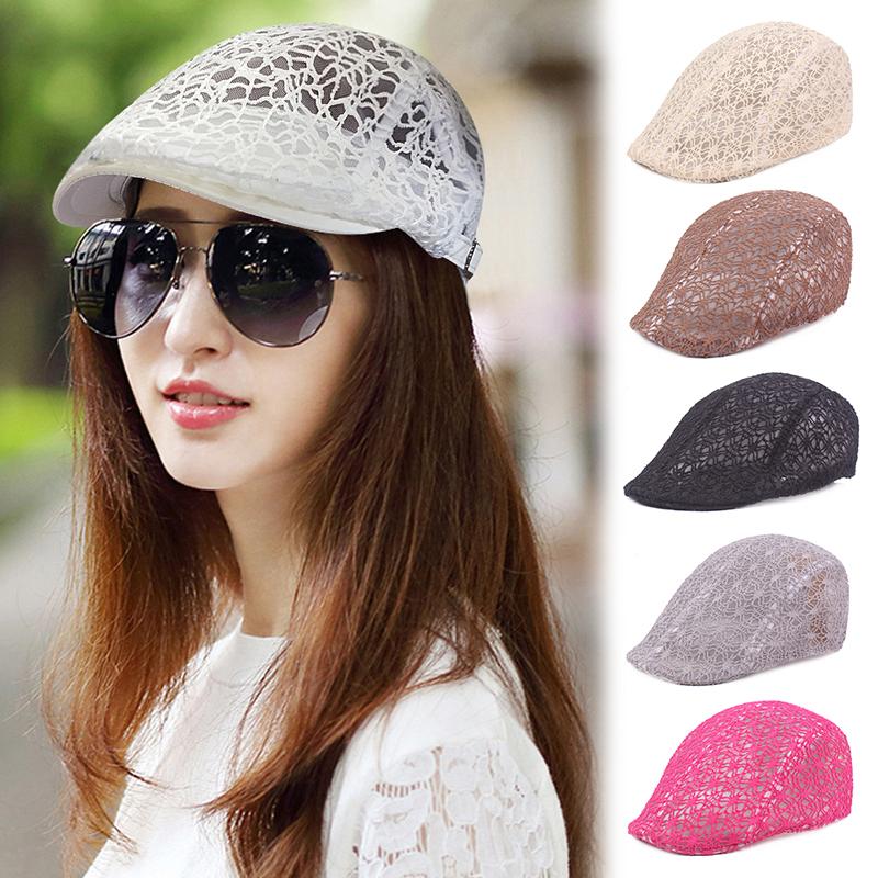 

Женские береты, шапки, выдолбленные дышащие козырьки, модные аксессуары