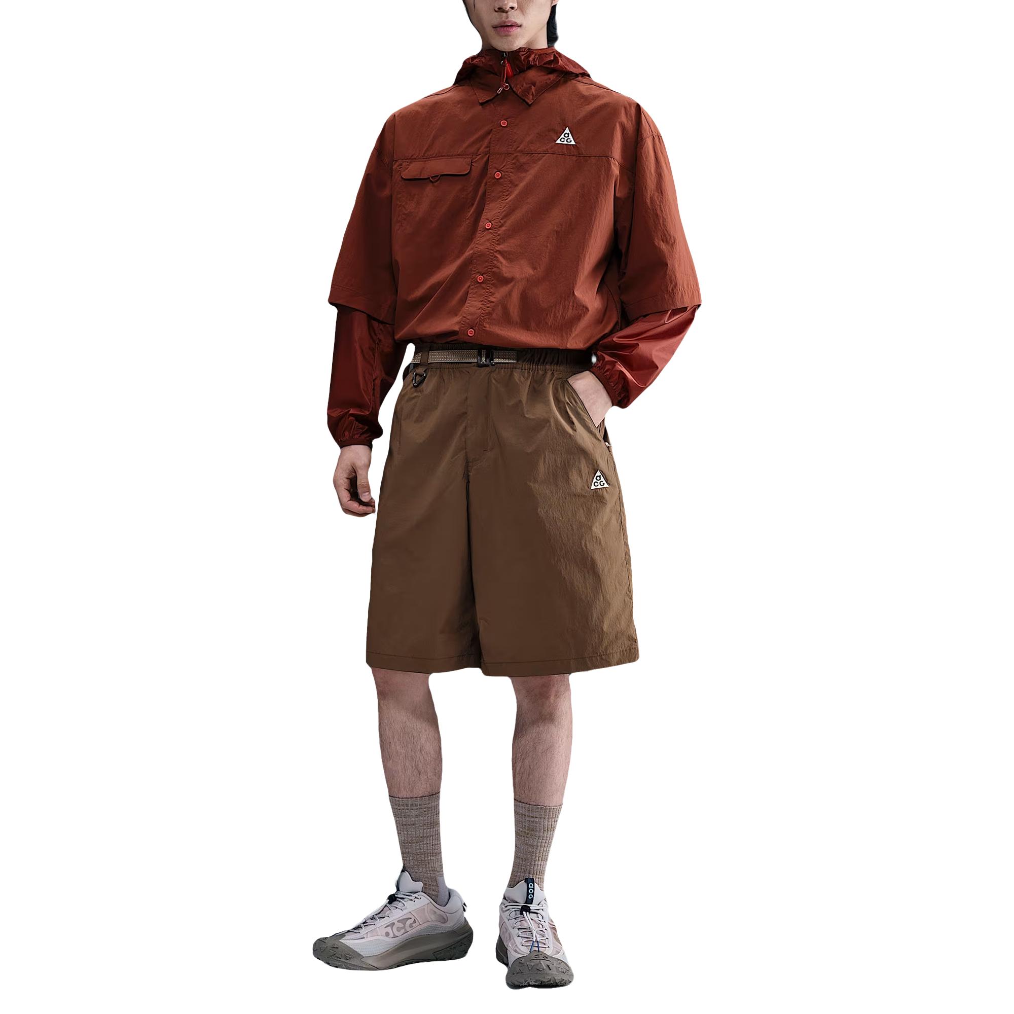 Nike ACG SS25 Orb Weaver Swoosh Lightweight Breathable Waterproof Quick-Dry UV-Resistant Loose Casual Shorts Men shorts HJ2888-235 L