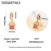 Charms Original Copper Golden House Forbidden City Pendant Beads Fit Bracelet Diy Fine Gift Women Delicate Jewelry